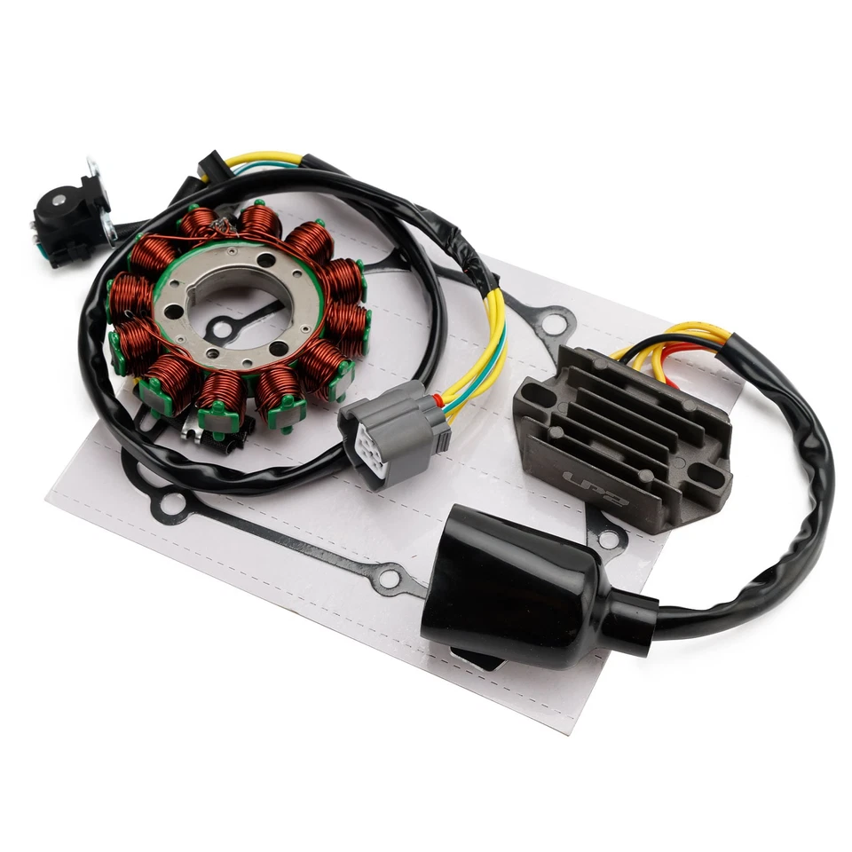 Regulador y junta del estator del generador para Kawasaki KX250F KX 250F 2017 2018 2019 Foto 1 de 4
