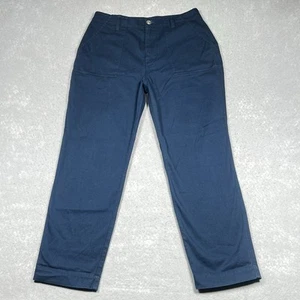 Hudson Chino Pants Womens 28 Blue High Rise Straight Leg Utility Pockets Denim - Picture 1 of 12