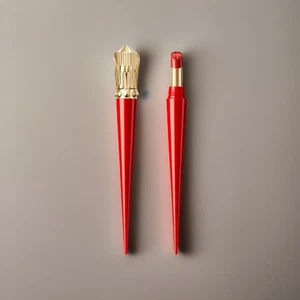 Christian Louboutin $60 Rouge Stiletto Slimstick Brillo Brillante 155S RODEO TOMATE - Imagen 1 de 9
