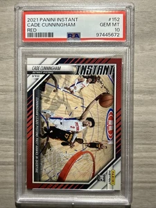 2021 Panini Instant Red Pistons Cade Cunningham Rookie #152 RC SP #/99 PSA 10 - Picture 1 of 2