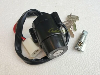 Yamaha Enduro DT100 DT125 DT250 DT400 Interruptor de encendido Peine Bloqueo de dirección Juego de llaves Foto 1 de 4