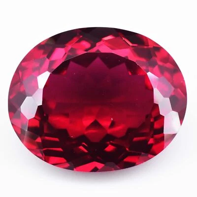 31,95 kt natürlicher roter Pyrop Granat oval geschliffener loser Edelstein, M... - Bild 1 von 4