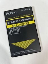 Roland SN-U110-02 Sound Library Latin And F.X. Percussion PCM Data ROM Card