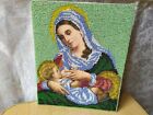 Ukraine Icon Mother Maria Jesus God Handmade Sacred Gift Beaded Embroide