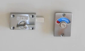 BONCO BATHROOM / WASHROOM / TOILET INDICATOR BOLT - SATIN CHROME FINISH - Picture 1 of 3