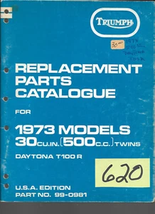 Triumph 1973 500cc Daytona T100R Replacement Parts #620 - Picture 1 of 1