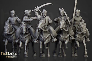 Cossacks Light Cavalry, Fantasy RPG Wargames Cavalry Mounted Imperial Warrior - Picture 1 of 7