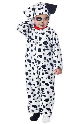 Brand New Dalmatian Puppy Dog Fleece Jumpsuit Toddler Costume - Image 1 of 2