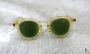 1/3 BJD Gafas Gafas Gafas Gafas de sol Monturas amarillas y lentes tintadas 51 - Imagen 1 de 6