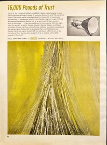 Bell Aerosystems Agena Rocket Engines Buffalo NY pubblicità stampa d'epoca 1967 - Foto 1 di 6