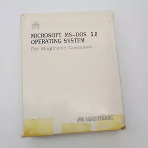 Vtg OEM Microsoft MS-DOS 5 Operating System 5.25" Floppy Disks 1991 Magitronic - Picture 1 of 5