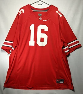Nike Team Ohio State Buckeyes Football Jersey Number 16 OSU Red Men's Size 3XL - Picture 1 of 8