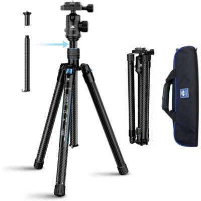 Sirui AT-125+E-10 Carbon Fiber Traveler Tripod with E-10 Ball Head - Image 1 of 4