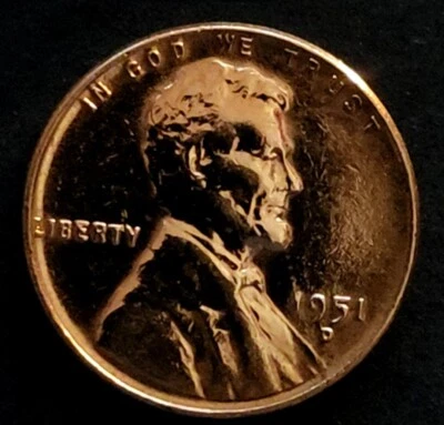 USA - 1 Cent - 1951 NM - Lincoln Wheat Penny - Bronze - 1C - Image 1 of 4