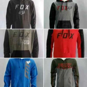Fox Racing Mens Pullover Hoodie Fleece Casual Sweatshirt Hooded Jumper Tops S-L - Picture 1 of 30
