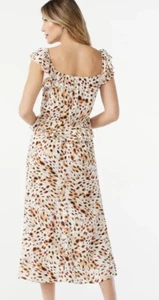 Sofia Jeans by Sofia Vergara Ruffle Sweetheart Long Midi Dress Womens Size L - Picture 1 of 7