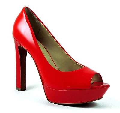 Luxury Rebel Women's Carlita Open-Toe Platform Pumps Coral Red Size EU 39.5 M Foto 1 de 4