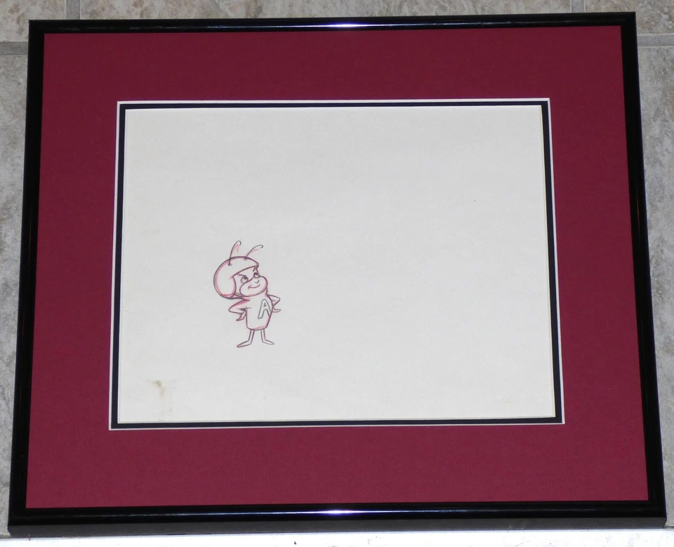 ATOM HORMIGA 1965 ENMARCADO PRODUCCIÓN ORIGINAL DIBUJO HANNA-BARBERA Foto 1 de 1