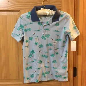 NWT Carter's Boys Polo Shirt Palm many sizes Turquoise many sizes - Picture 1 of 1