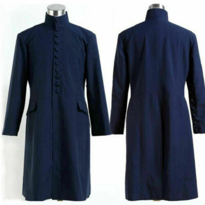 Harri Potter Reliquias de la Muerte Severus Snape Uniforme Azul Capa Disfraz Juegos con disfraces y Foto 1 de 4