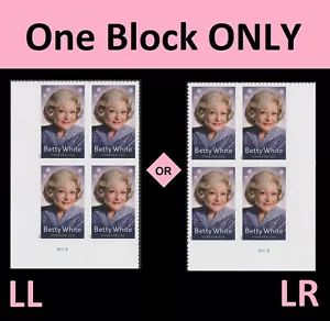 US 5976 Betty White F plate block 4 MNH 2025 - Picture 1 of 1
