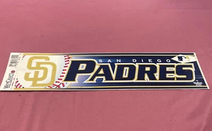 San Diego Padres Bumper Sticker/Strip VINTAGE 2005 MLB - Picture 1 of 2