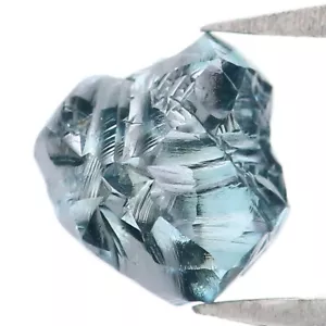 Diamante natural suelto color azul áspero 1,27 CT 6,05 MM corte irregular KDL2257 - Imagen 1 de 8