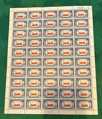 Scott 909c, MNH 5¢ Reverse Printing Error Sheet of 50, PSE & APS Certified - Image 1 of 4