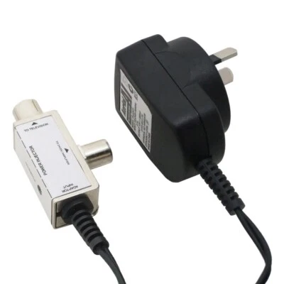 tv antenna booster power supply 215 ma! metal injector housing /not kingray - image 1 of 3