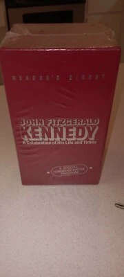 John Fitzgerald Kennedy 3 VHS Set Readers Digest Celebration Life Times New JFK  - Image 1 of 4