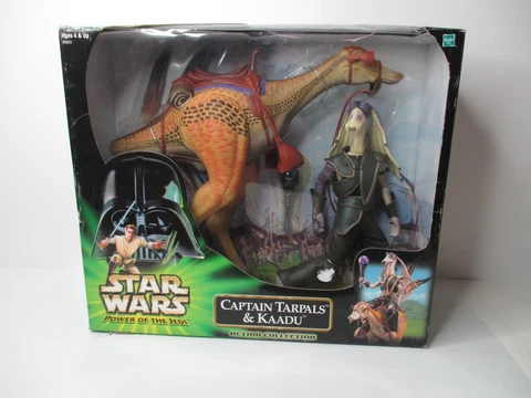 1999 EPISODE 1 HASBRO STAR WARS 12" INCH CAPTAIN TARPALS & KAADU NEW IN BOX Cover