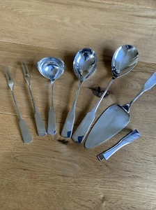 Wmf Saturn Cutlery 7 Placemat 90S Silver-Plated Vegetable Sauce Cake Meat Etc - Picture 1 of 19