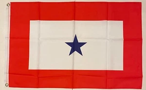 BLUE STAR SERVICE FLAG 2X3ft superior quality fade resistant USA seller - Picture 1 of 4