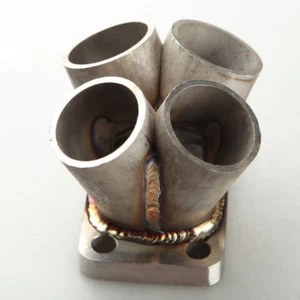 US SHIP 4-1 Turbo Manifold Merge Collector Stainless Steel T3 T3/T4 Flange - Picture 1 of 5