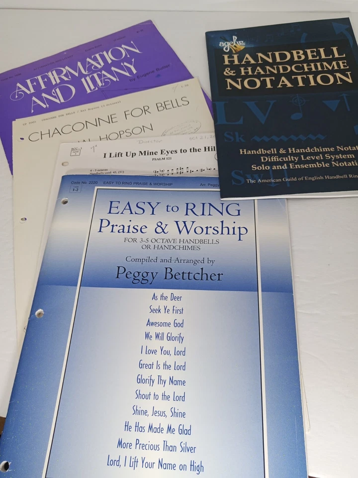 LOT of Handbell sheet music Easy to Ring Praise & Worship, Affirmation & Litany - Image 1 of 4