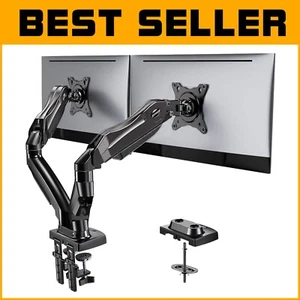 Ergonomic Dual Monitor Stand with Full Adjustable VESA Mount for 13-32" Screens - Picture 1 of 9