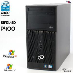 PC Computer Fujitsu Esprimo P400 D2990 Windows XP Pentium G860 4GB DDR3 500GB