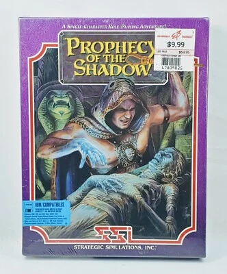 SEALED SSI Prophecy of the Shadow MS-DOS 3.5" Floppy Big Box PC 1992 RARE - Image 1 of 4