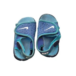 Nike toddler boys blue strap slip on sandals - Picture 1 of 7