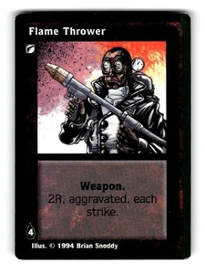 1994 White Wolf Jyhad Trading Card Game Flamethrower - Picture 1 of 4