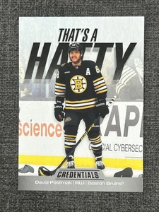 David Pastrnak 2024-25 Upper Deck Credenziali Hockey That's A Hatty #TH-DP - Foto 1 di 2
