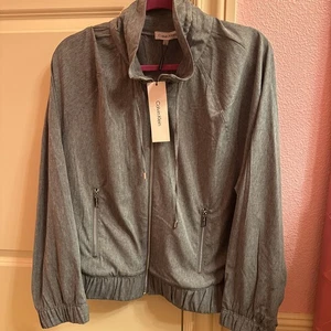 Calvin Klein Damen Trainingsjacke Jogger Set Grau Large Soft Lounge - Bild 1 von 8