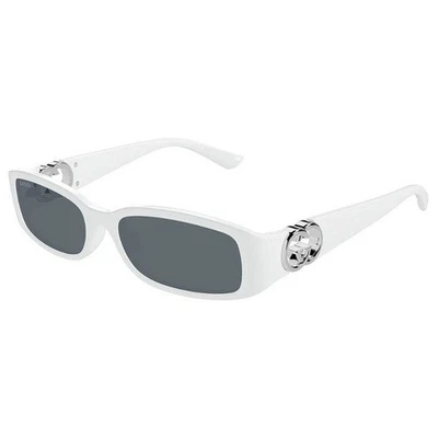 NUEVAS GAFAS DE SOL CUADRADAS GUCCI GG1661S 003 BLANCO GRIS GAFAS Foto 1 de 3