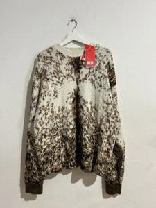 DIESEL ITELLO CHOCOLATE SWEATER SIZE XXL NEW - Picture 1 of 8