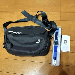 Tokyo 2020 Olympic Games official bag and watch ASICS bag pouch Swatch Watches - Picture 1 of 12