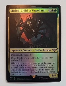 MTG LORD OF THE RINGS SHELOB, CHILD OF UNGOLIANT LTR 0230 RARE FOIL UNIVERSES B - Bild 1 von 2