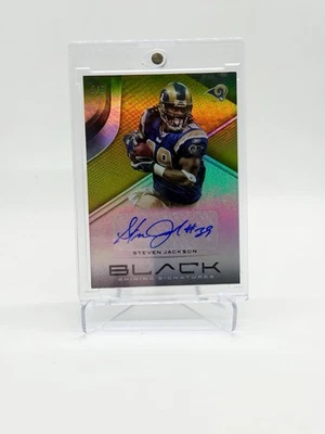 RARE 2019 Panini Black Shining Signatures STEVEN JACKSON GOLD SSP 5/5 - RAMS 🔥 - Image 1 of 3
