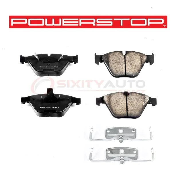 PowerStop Front Disc Brake Pad & Hardware Kit for 2004-2005 BMW 645Ci - hv Foto 1 de 4