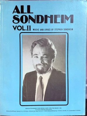 All Sondheim Vol II - Sheet Music Book Piano Vocal - Image 1 of 4