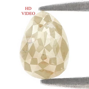 1.30 CT Natural Loose Pear Shape Diamond 7.75 MM White Grey Color Diamond LQ5119 - Picture 1 of 8